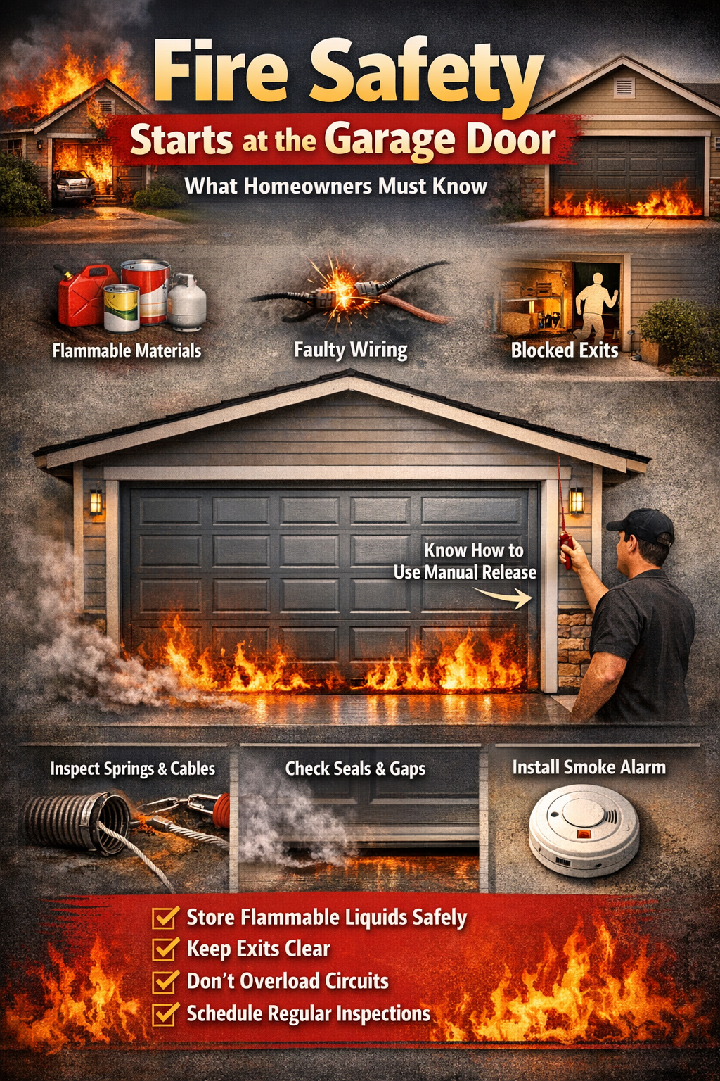 Fire Safety Starts at the Garage Door: What Homeowners Must Know